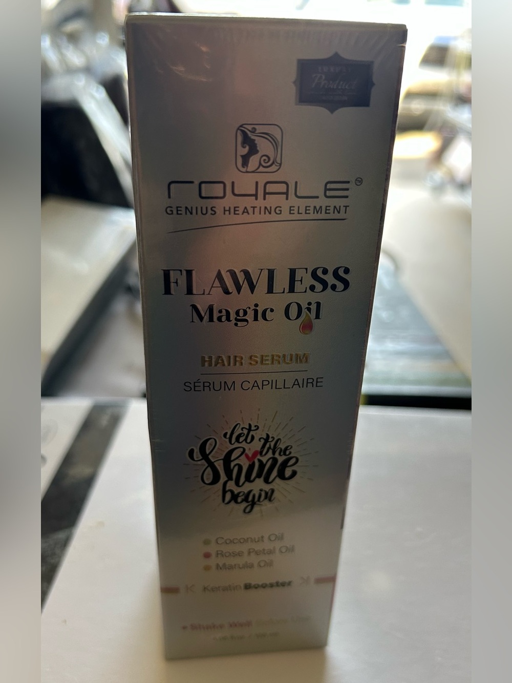 Royale Flawless Magic Oil Hair Serum Coconut Rose Petal Oil, 4.06 oz New Sealed